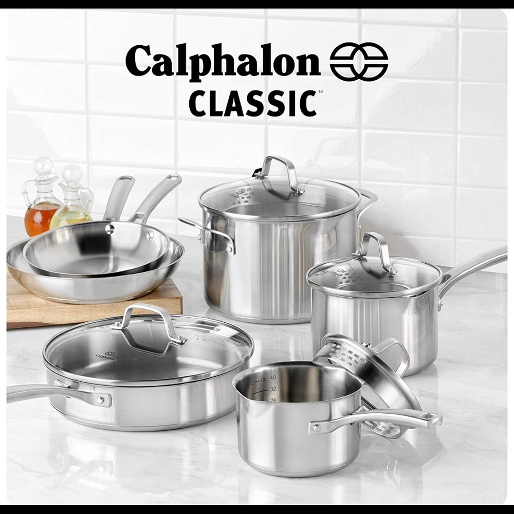 Calphalon Stainless Steel 10pc Cookware